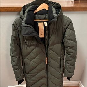 Women's Olive Puffer Jacket